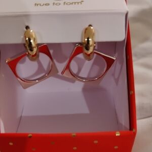 New! Geometric Hoop Earrings